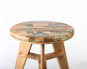 Offcuts + Resin Combined to Form New Furniture