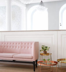 16 Ultra Chic Blush Pink Sofas and How to Style Them!